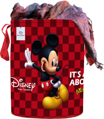 Heart Home 45 L Maroon Laundry Basket(Polyester)
