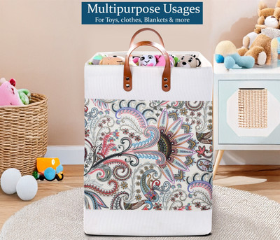 Stylista 52 L White Laundry Bag(Canvas)