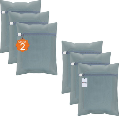 HOMESTIC by Kuber Industries 2 L Grey Laundry Bag(Polyester)