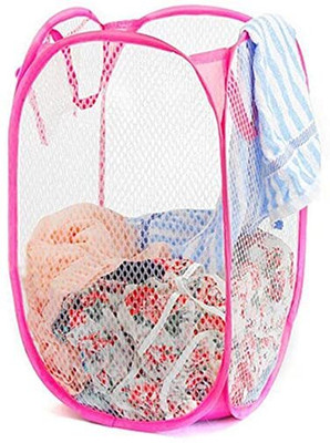 navjai 30 L Multicolor Laundry Basket(Nylon)