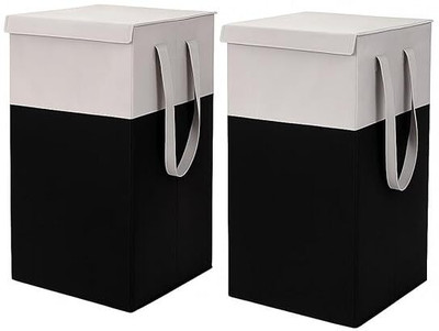 Ashifa 75 L Black, Grey Laundry Basket(Nylon)