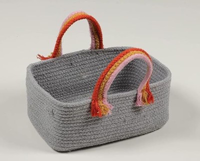 Aarti Handloom Industries 1 L Grey Laundry Basket(Cotton)