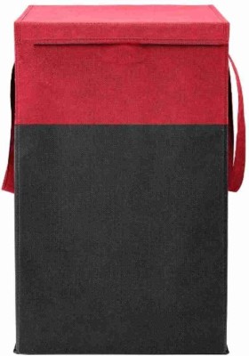 Tiarakrafts 70 L Red, Black Laundry Basket(Non Woven)