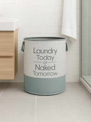 KUBER INDUSTRIES 45 L Grey Laundry Basket(Non-Woven)