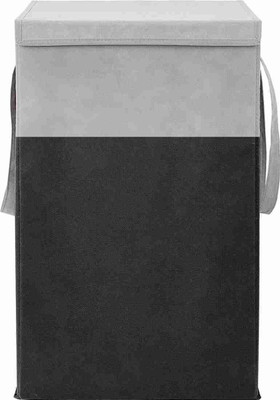 Tiarakrafts 70 L Grey, Black Laundry Basket(Non Woven)
