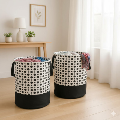 TheTrendyTailor 30 L Black Laundry Bag(Cotton)