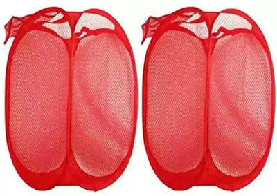 BADBUNDA 20 L Red, Multicolor Laundry Bag(Nylon)