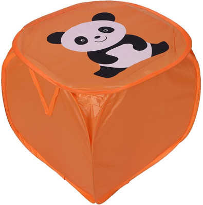 KUBER INDUSTRIES 45 L Orange Laundry Basket(Polyester)