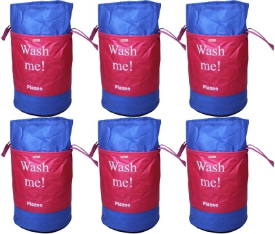 PETALSCASE 42 L Pink, Blue Laundry Bag(Non Woven)