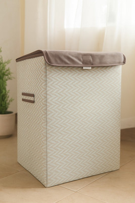 QUAIL 75 L Brown, Gold Laundry Basket(Non-Woven)