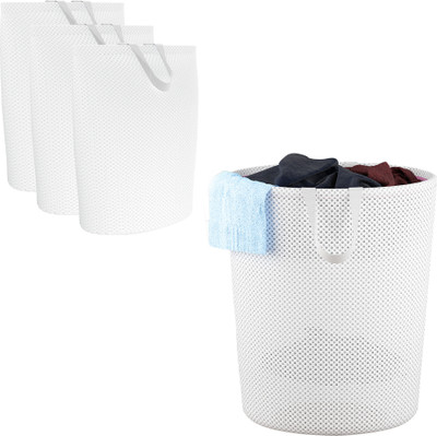 KUBER INDUSTRIES 40 L White Laundry Bag(Polyester)