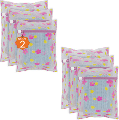KUBER INDUSTRIES 2 L Pink Laundry Bag(Polyester)