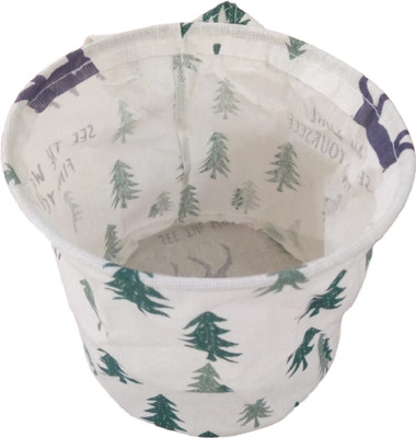KiaraHome 10 L Green, Multicolor Laundry Bag(Polyester)