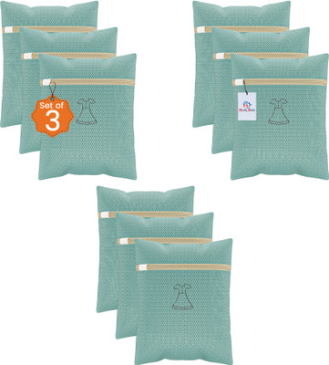 Heart Home 2 L Green Laundry Bag(Polyester)