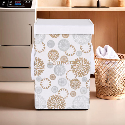 KUBER INDUSTRIES 75 L White Laundry Basket(Non Woven)