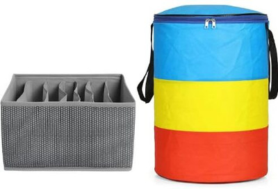 JoyeCrafts 45 L Multicolor Laundry Bag(Non Woven)