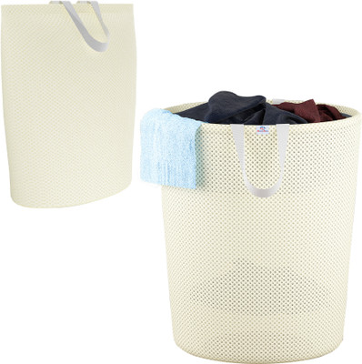 Heart Home 40 L Beige Laundry Bag(Polyester)