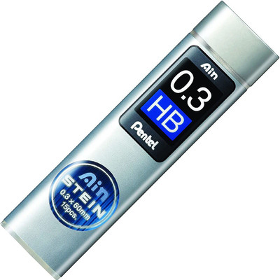 PENTEL Mechanical Pencil Lead, Ain Stein, 0.3mm, C273-HB (1 PACK OF 15 PCS) Lead Pointer(For Lead Size 0.3 mm)