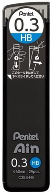Ain Pentel Lead For 0.3mm HB C283-HB Mechanical Pencil Pads Lead Pointer(For Lead Size 0.3 mm)