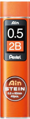 PENTEL Mechanical Pencil Lead, Ain Stein, 0.5mm, 2B (C275-2B) Lead Pointer(For Lead Size 0.5 mm)