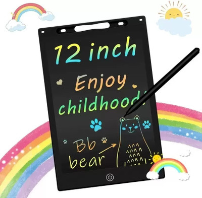 GoodsNet 12inch LCD Writing Pad ,Writing Tablet Erasable & Rechargeable for Kids Adults(Grey)