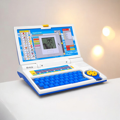 Just97 Educational English Learner Laptop with Mouse for Kids 20 Activity Games Toy_411(Multicolor)