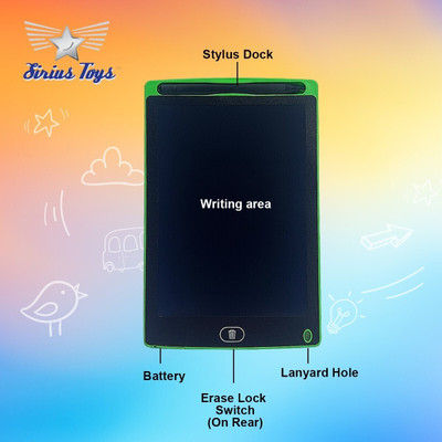 SBE LCD Writing Tablet - Make In India - 8.5 Inch(Green)