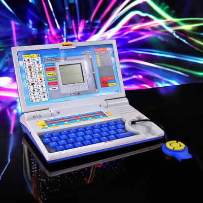 Just97 Educational English Learner Laptop with Mouse for Kids 20 Activity Games Toy_93(Multicolor)