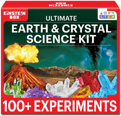 Einstein Box Ultimate Earth & Crystal Science Kit | Science Kits for Kids Age 7-14 | STEM |(Multicolor)