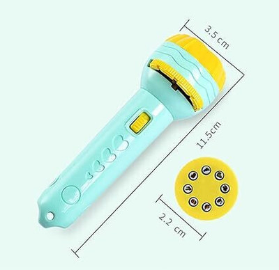 CrazyBuy Mini projector Flashlight Torch Kids 3 Sliders, 24 Patterns For Kids_new(Multicolor)