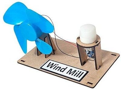 ERHIndia Kids Wind Mill Science Working Model Kit Project Toy for Class 6 School Use(Multicolor)