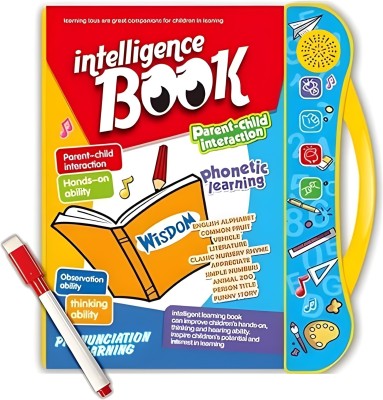 FUN EXPRESS Intelligence Book Musical English Educational Phonetic Learning Book(Multicolor)