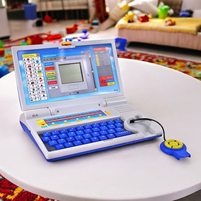SNM97 Educational English Learner Laptop with Mouse for Kids 20 Activity Games toy_572(Multicolor)
