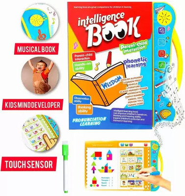 BloomiFy ABC & 123 E-Learning Book Electronic Activity Notebook with Music(Multicolor)