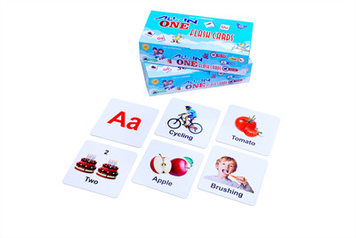 ZRIYOS All in One Flash Cards for Kids(Multicolor)