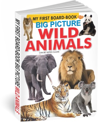 GO WOO My First Board Book Of Big Picture Wild Animals(Grey)