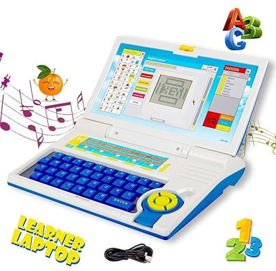 CountryLink 20+Fun Activity Learning Letter Words Games Mathematics Music Logic Memory(1PCS)(Blue)