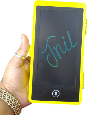 JniL Writing Tablet Pencil Case for Kids – 2 in 1 LCD Digital Slate for Kids(Yellow)