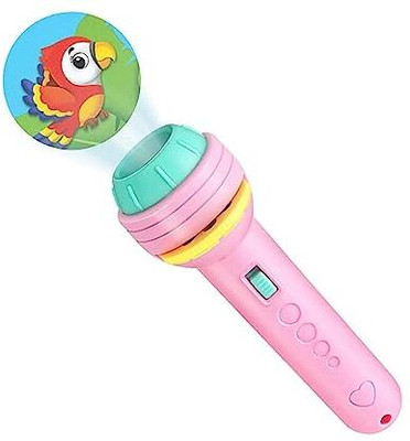 Oaken Mini Slide Projector Flashlight Torch with 48 Pattern, Kids Toy (Multicolor)(Multicolor)