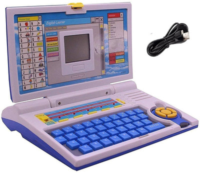 himanshu tex 20 Activities & Games Fun Laptop Notebook Computer Toy for Kids(Blue)