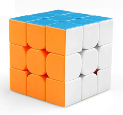 4GX Ultra Speed Cube Sticker less Smooth Turning 3x3x3 Speed Cube for Kids Adults(1 Pieces)