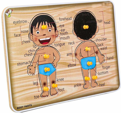 RPC99 Learning body part wooden puzzle for kids, Learning Blocks for 2 to 5 year kids(Multicolor)
