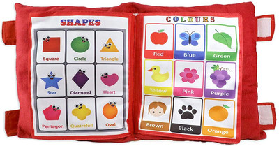 BHVMEY Soft Learning Book with India Theme – Transport, Months & Animals(Multicolor)