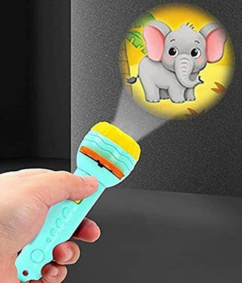 saifiji toyzone 3 Slid 24 Patterns Projector Flashlight Torch Projection Light(Multicolor)