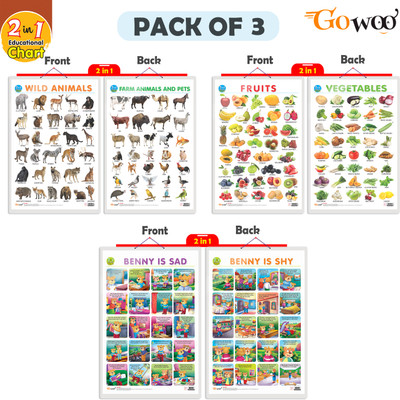 GO WOO Children Multicolor Wallpaper(50 cm x 77 cm, Pack of 3)