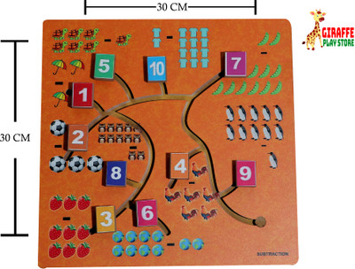 giraffe play store Knobs Learning Educational Board(Orange)