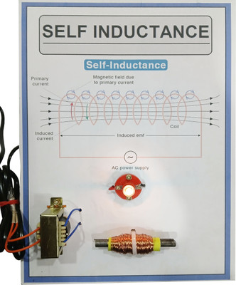 MELODY's Self Inductance Physics Working Model Project Class 10 &12 Student(White, Blue)