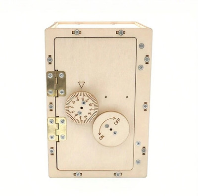 TATV QALAA DIY Wooden Locker Science Toy Experiment Educational Project for Kid(Beige)