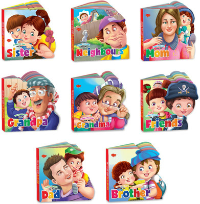 GO WOO Set Of 8 Thank You God Story Books | Board Books(Silver)