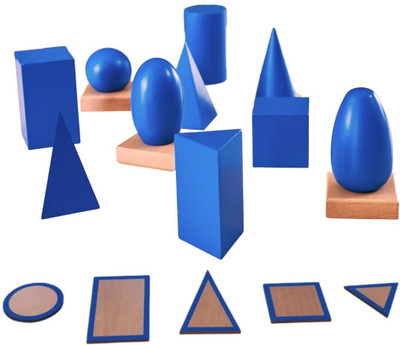 BRILLA Montessori Geometrical Solids(Multicolor)
